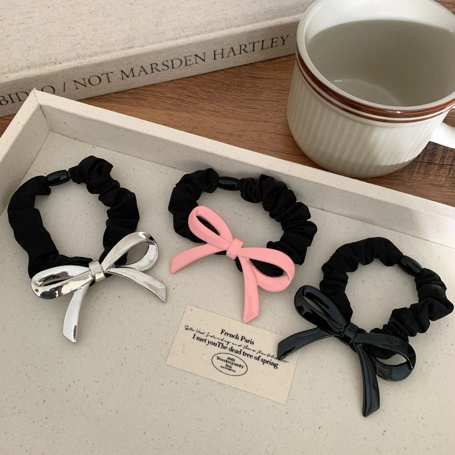 Women's Sweet IG Style Bow Knot Metal Hair Tie