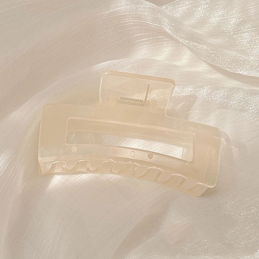 simple style geometric plastic hair claws 1 piece