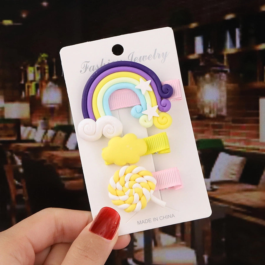 cute fruit soft clay hair clip