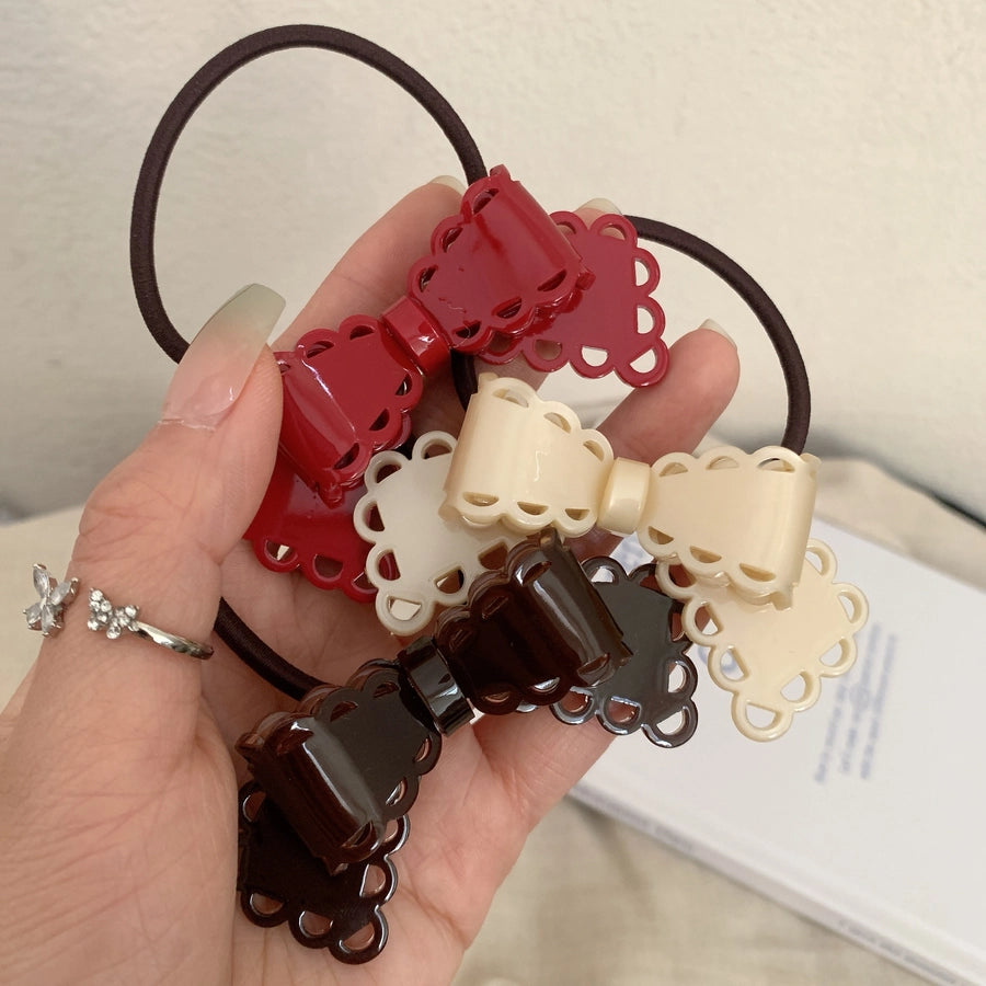 Women's Classic Style Korean Style IG Style Bow Knot Acetic acid sheets Hair Tie