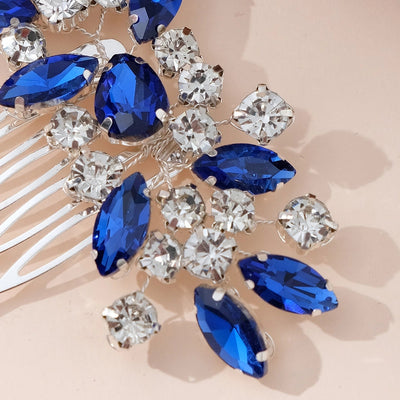 Women's Simple Style Classic Style Color Block Copper Inlay Rhinestones Insert comb