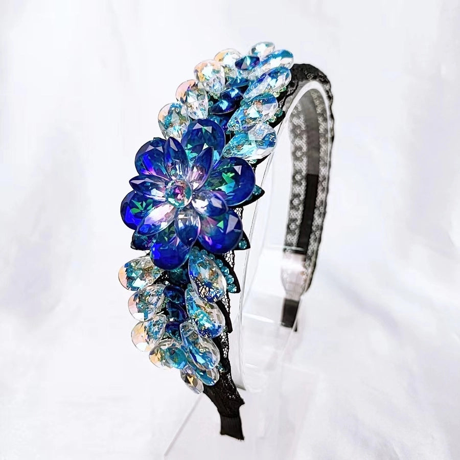 sweet flower crystal hair band