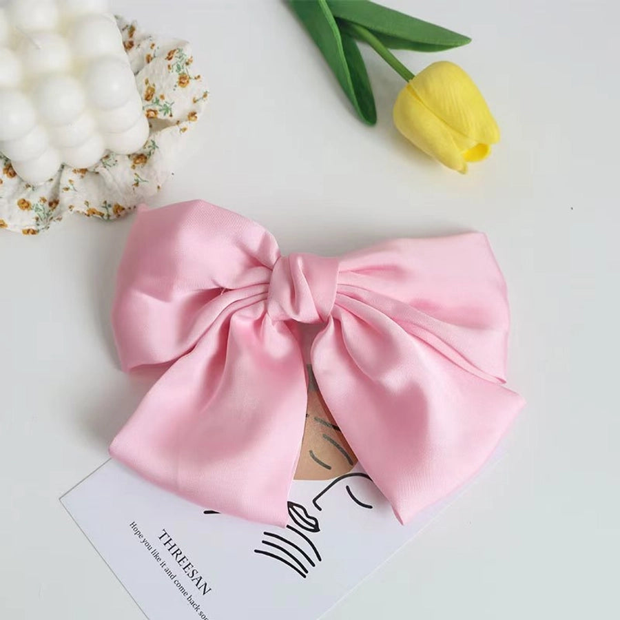 korean style bow knot cloth hair clip hair tie 1 piece