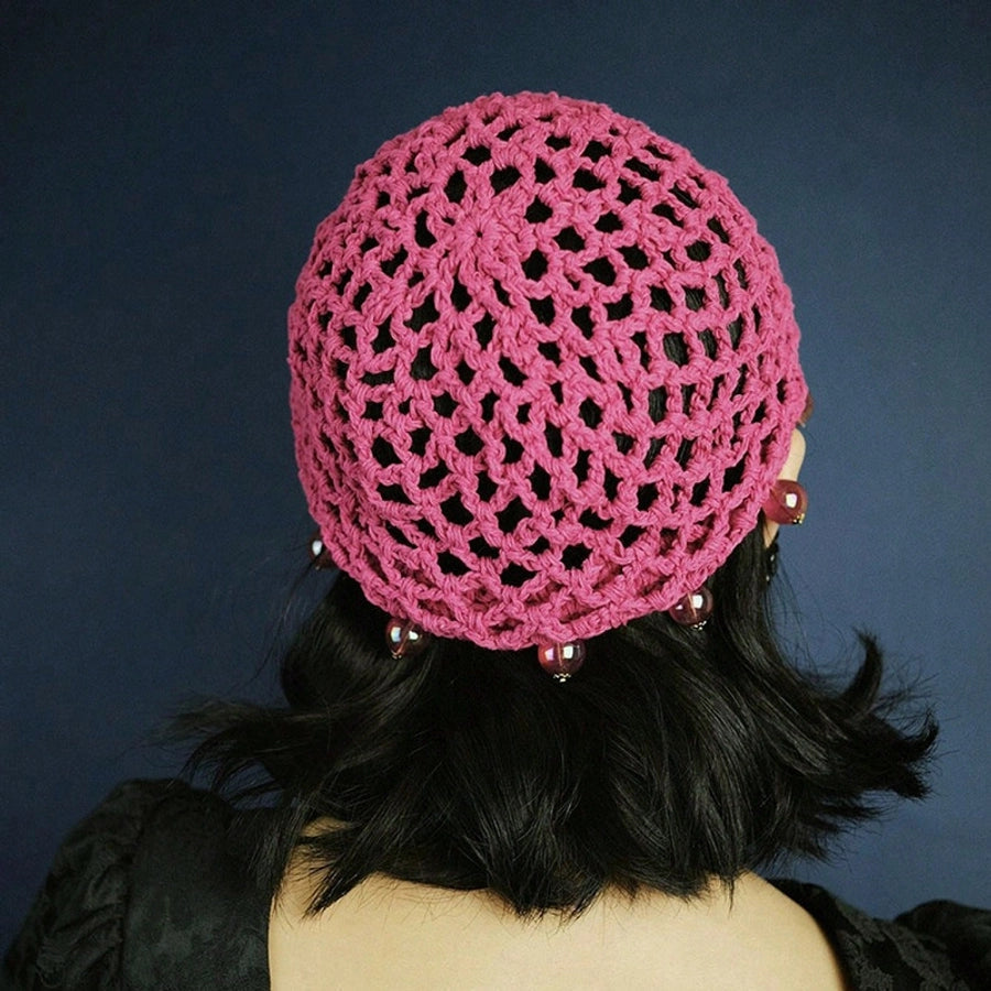 Women's Simple Style Solid Color Polyester Handmade Hollow Out Hair Band