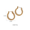 1 Pair Simple Style Classic Style Commute Geometric Heart Shape Strawberry Hollow Out 304 Stainless Steel Imitation Gold  Earrings Ear Studs