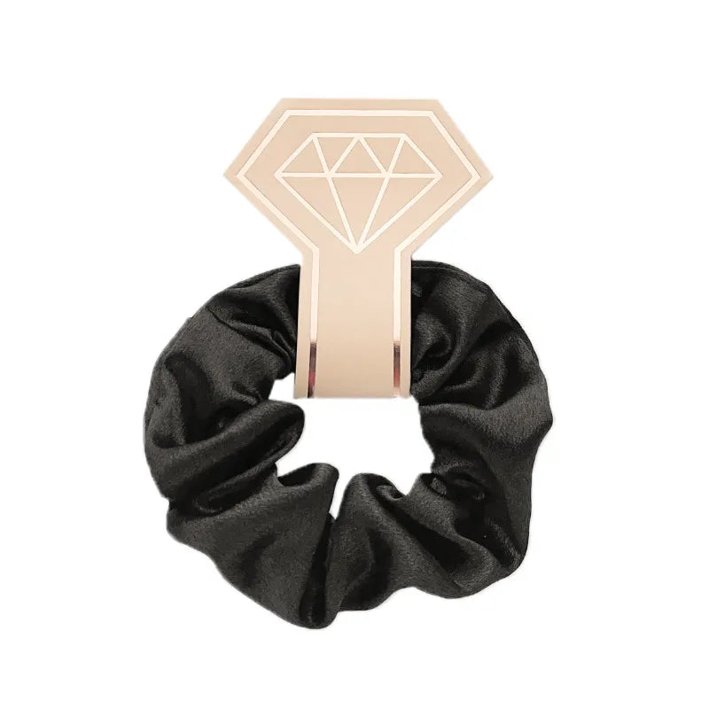 Women's Casual Simple Style Streetwear Solid Color satin Rib-Knit Hair Tie