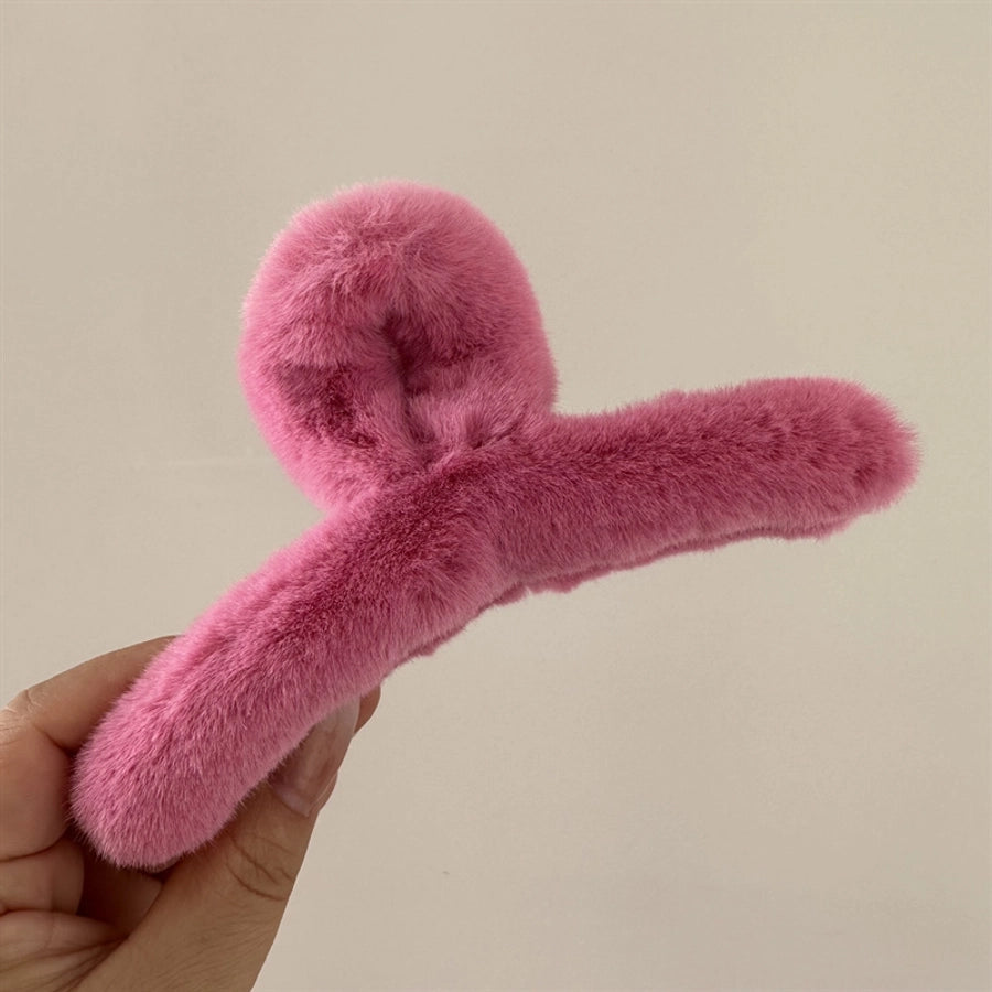 simple style solid color cloth hair claws