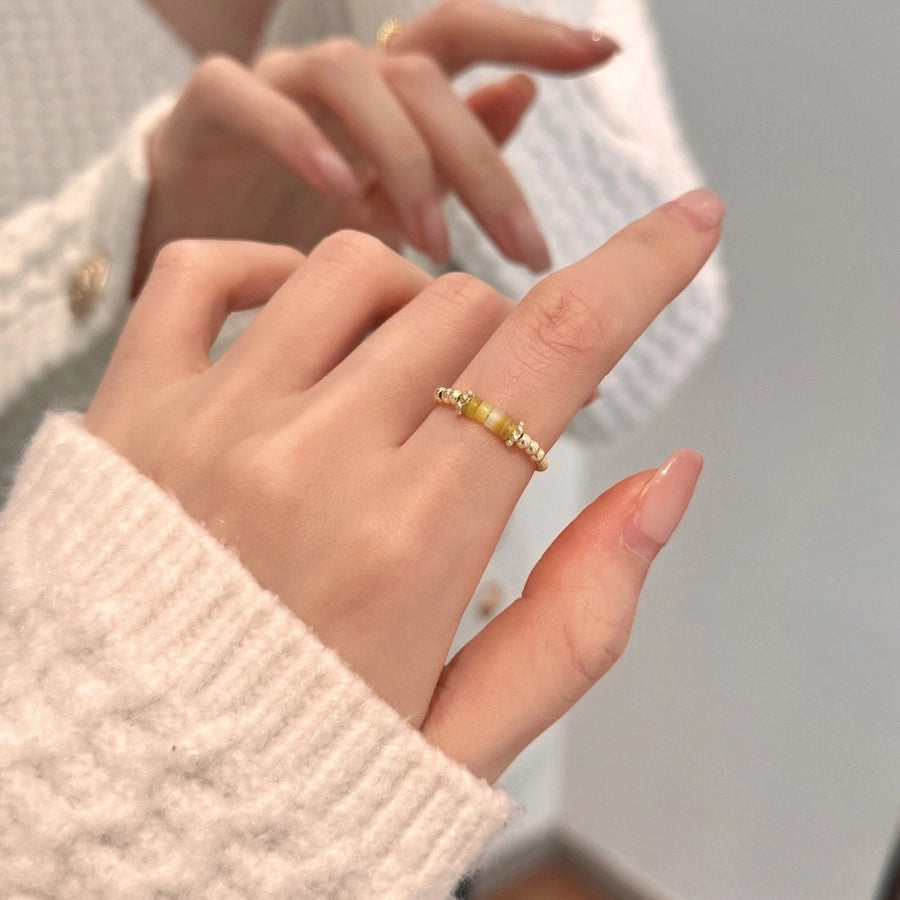 Copper Flower Butterfly Open Rings