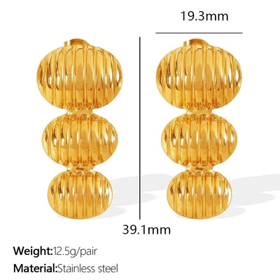 1 Pair IG Style Modern Style Classic Style Starfish Shell Polishing Plating 304 Stainless Steel 18K Gold Plated Ear Studs