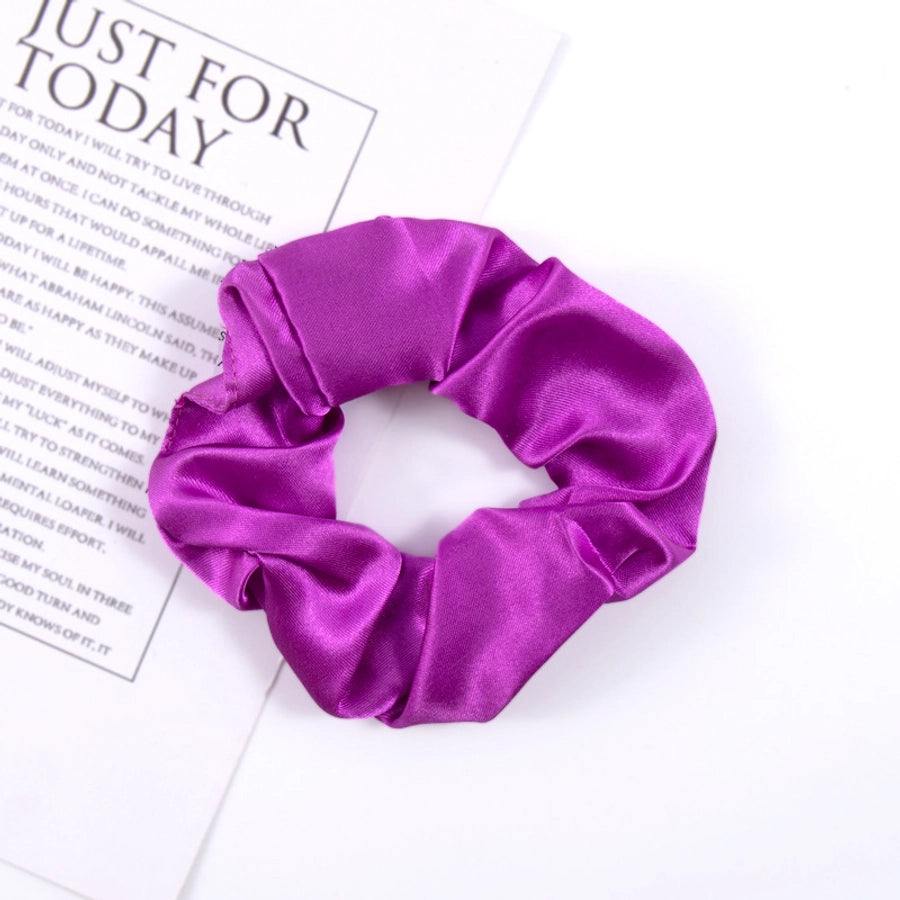 simple style solid color cloth hair tie