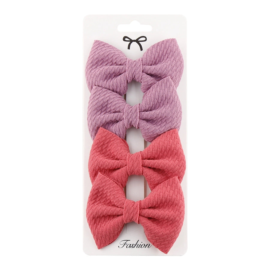 girl's simple style bow knot cloth braid hair band