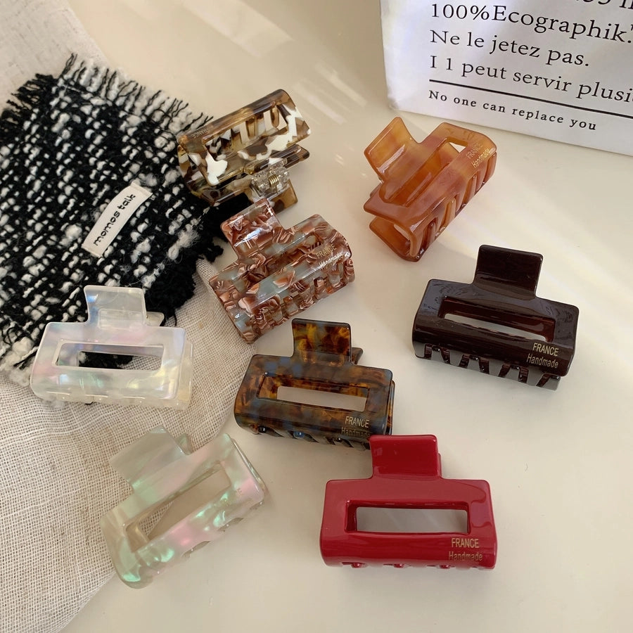 Women's Simple Style Classic Style Solid Color Acetic acid sheets Hair Claws