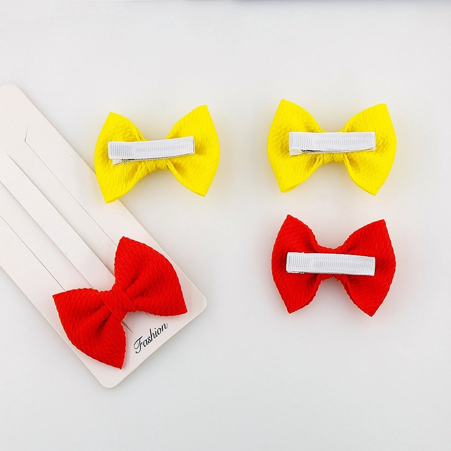 girl's simple style bow knot cloth braid hair band