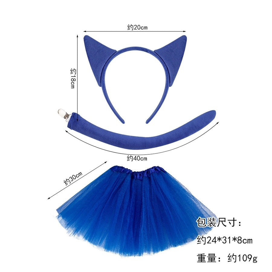 Women's Cartoon Style Solid Color Cloth Hair Band