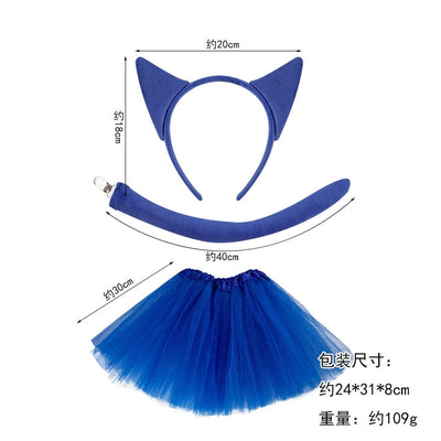 Women's Cartoon Style Solid Color Cloth Hair Band