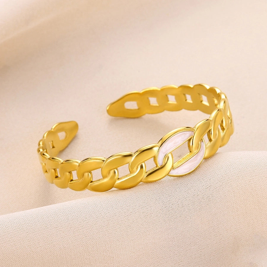 Elegant Simple Style Streetwear Geometric 304 Stainless Steel Bangle In Bulk