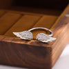 Jewelry Simple Style Shiny Wings Copper Open Rings