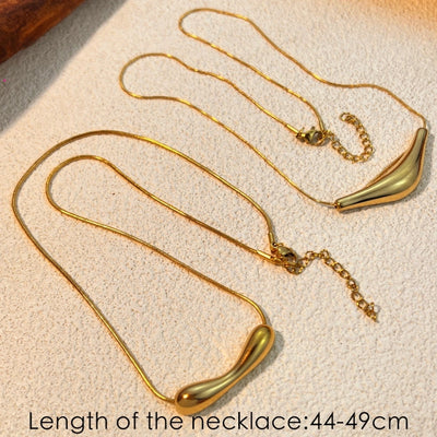 Jewelry Casual Elegant Geometric 304 Stainless Steel 18K Gold Plated Plating Necklace