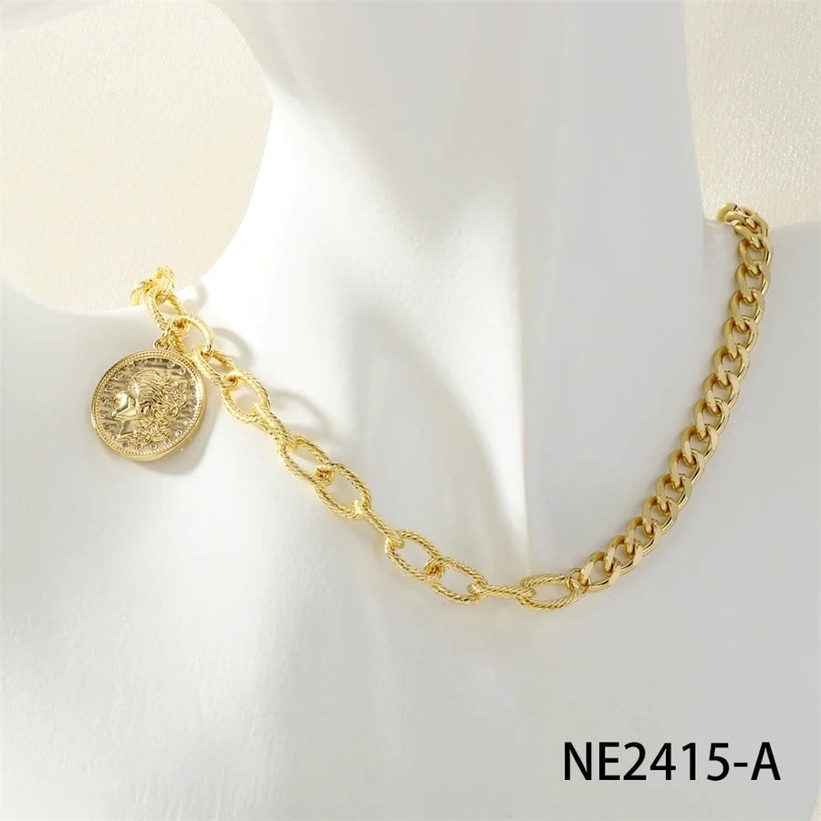 Jewelry Hip-Hop Portrait Copper Zircon Inlay Pendant Necklace