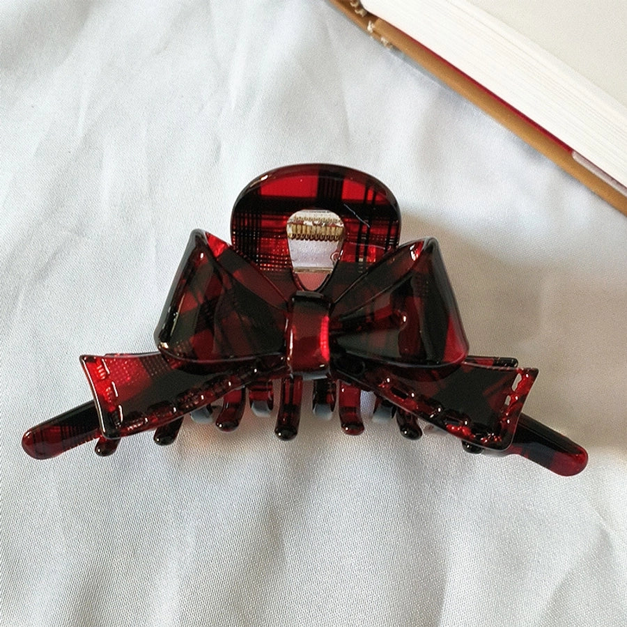 Women's Simple Style Streetwear Bow Knot Acetic acid sheets Handmade Hair Claws