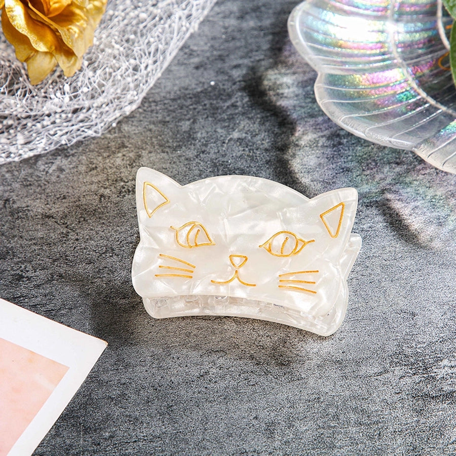 cute cat arylic handmade hair claws 1 piece