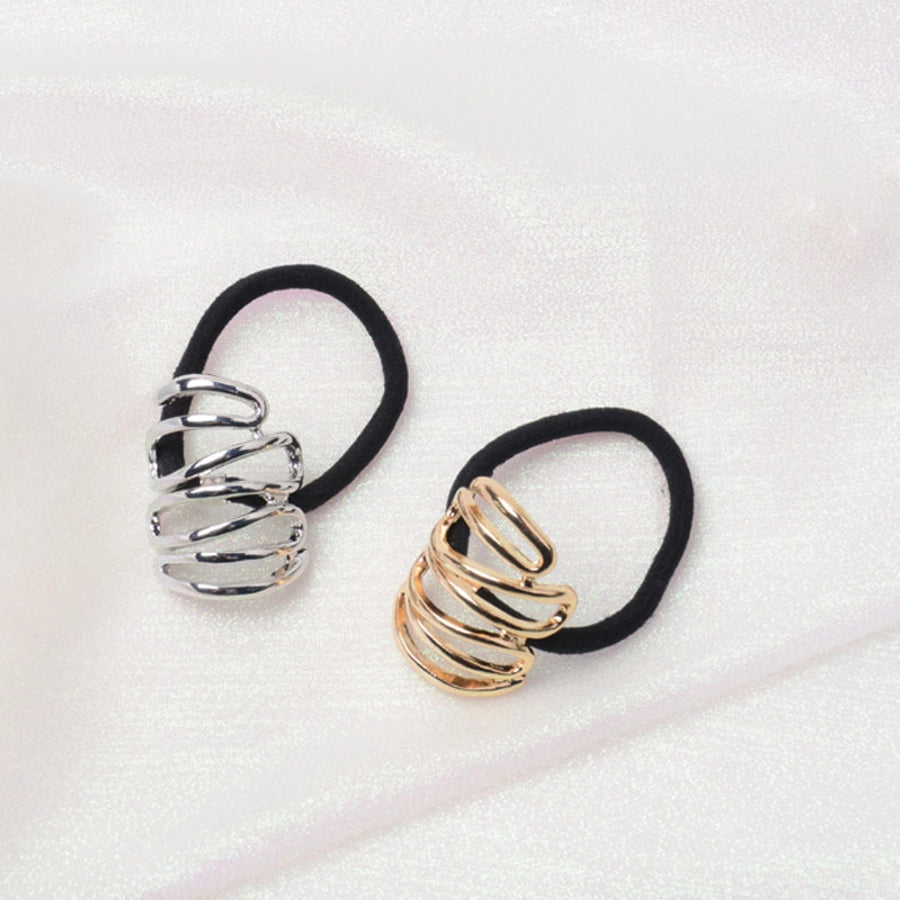 Women's Simple Style Color Block Alloy Plating Hair Tie