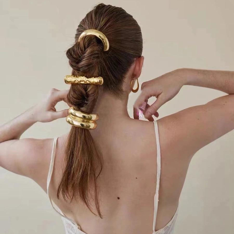 Women's Simple Style Classic Style Color Block Alloy Plating Hair Clip Hair Tie