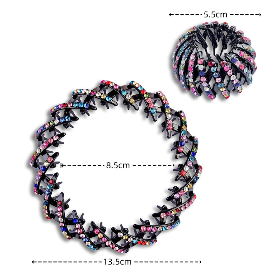 Women's Casual Simple Style Geometric Plastic Rhinestones Hair Clip