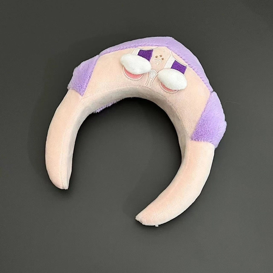 new cartoon crybaby crying baby hairband sweet cute girl wash hair band net red hair card headdress