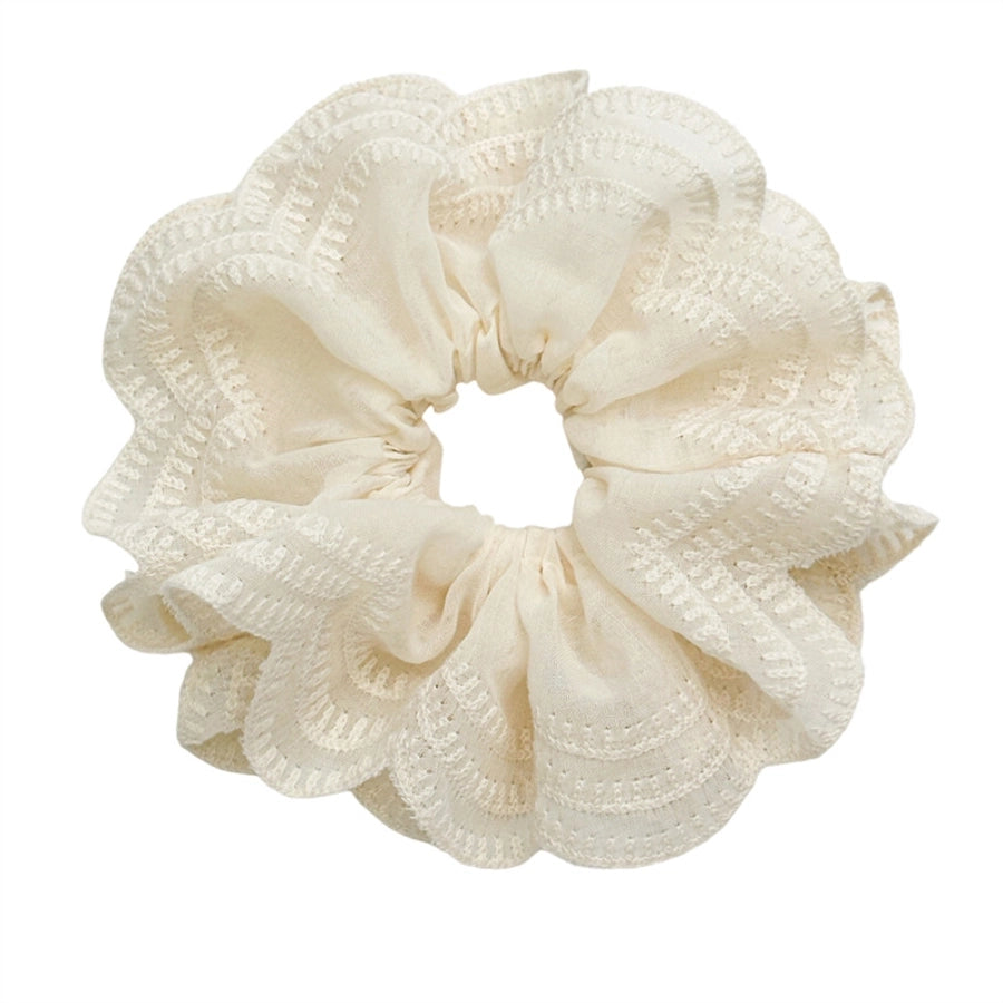 Super Fairy Internet Hot New Lace Large Intestine Ring Hair Ring Graceful and Fashionable Girl Top Cuft Boutique Hairware