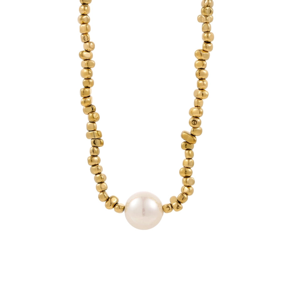 Jewelry Simple Style Geometric 304 Stainless Steel 18K Gold Plated Multi Charms Necklace