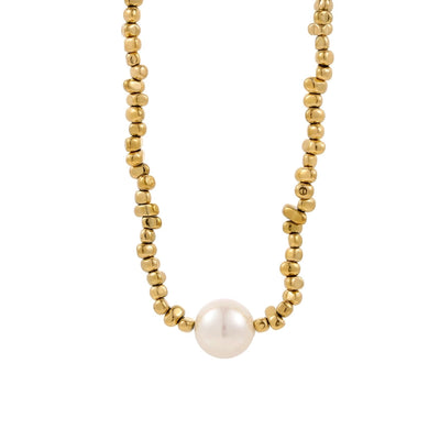 Jewelry Simple Style Geometric 304 Stainless Steel 18K Gold Plated Multi Charms Necklace