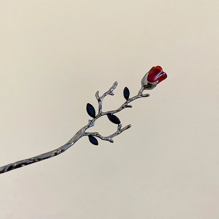 retro fashion romantic butterfly copper tassel butterfly inlaid pearls artificial pearls rhinestones hairpin