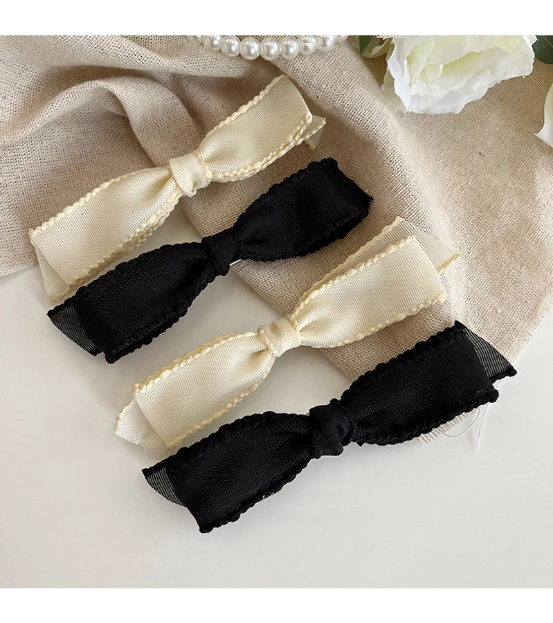 Spring and Summer New Arrival Bow Headwear  Hairpin Women's Side Bangs Clip Beautiful Back of Head Hair Accessories