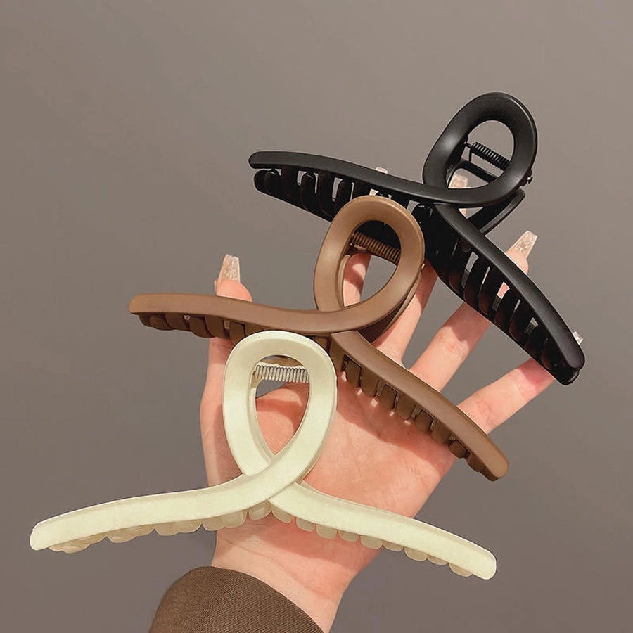 new 15CM oversized frosted hair clip female shark clip high-grade hair volume multi-head updo hair clip