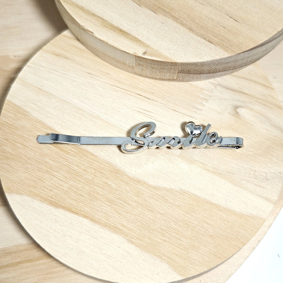 Women's Simple Style Classic Style Letter Alloy Plating Hair Clip