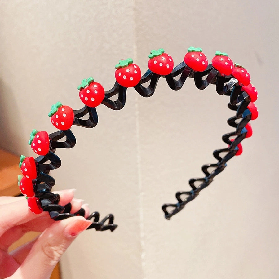 kid's cute cartoon fruit cloth hair band