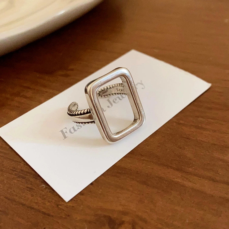 Copper Plating Geometric Open Rings