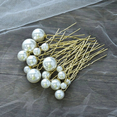 fashion geometric alloy artificial pearls 18 pieces