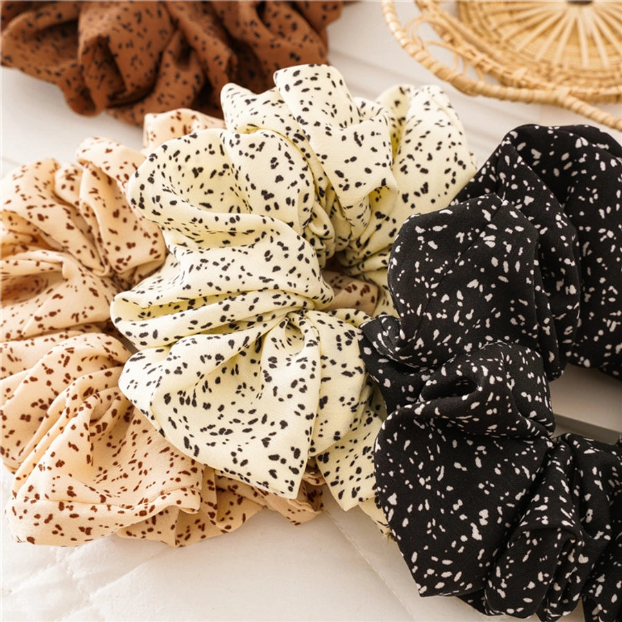 fashion polka dots cloth hair tie 1 piece
