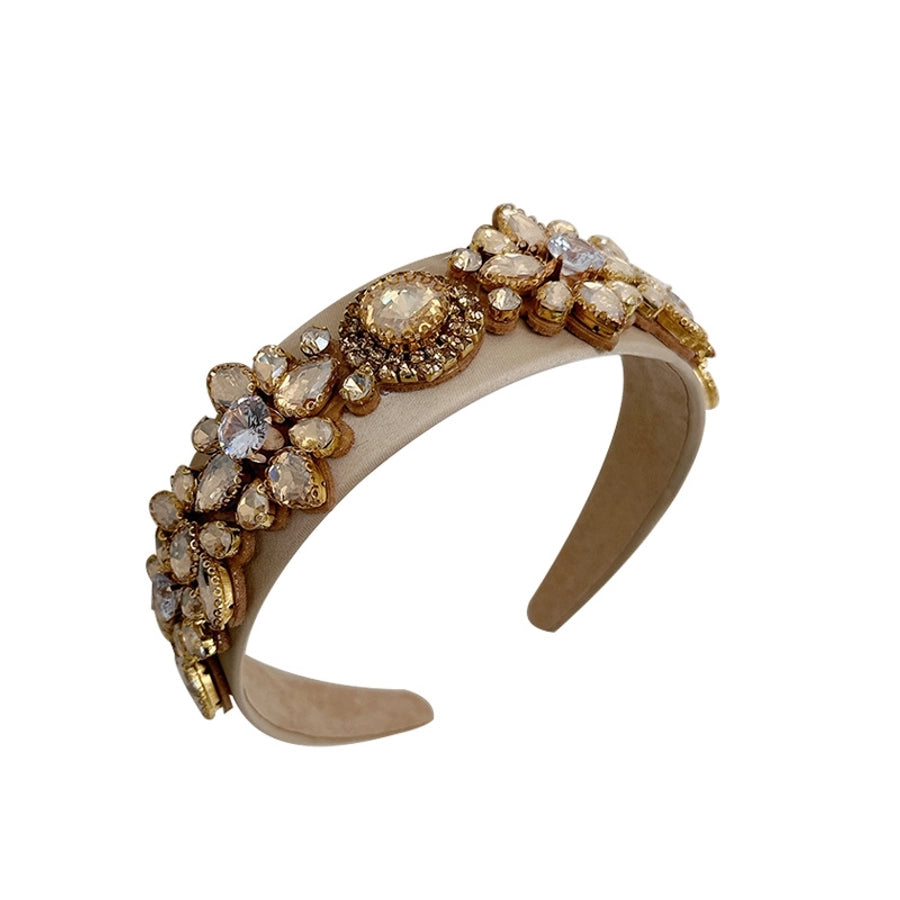 fashion geometric cloth handmade rhinestone hair band 1 piece