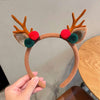 Christmas Fashion Women'S Antlers Flocking Handmade Hair Band