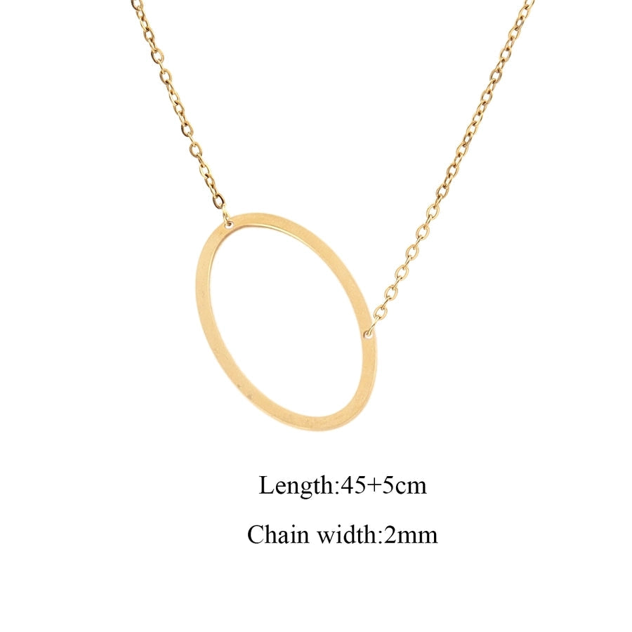 Jewelry Elegant Simple Style Classic Style Letter 201 Stainless Steel 304 Stainless Steel Pendant Necklace