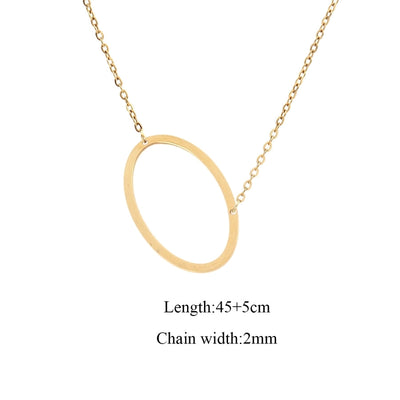 Jewelry Elegant Simple Style Classic Style Letter 201 Stainless Steel 304 Stainless Steel Pendant Necklace