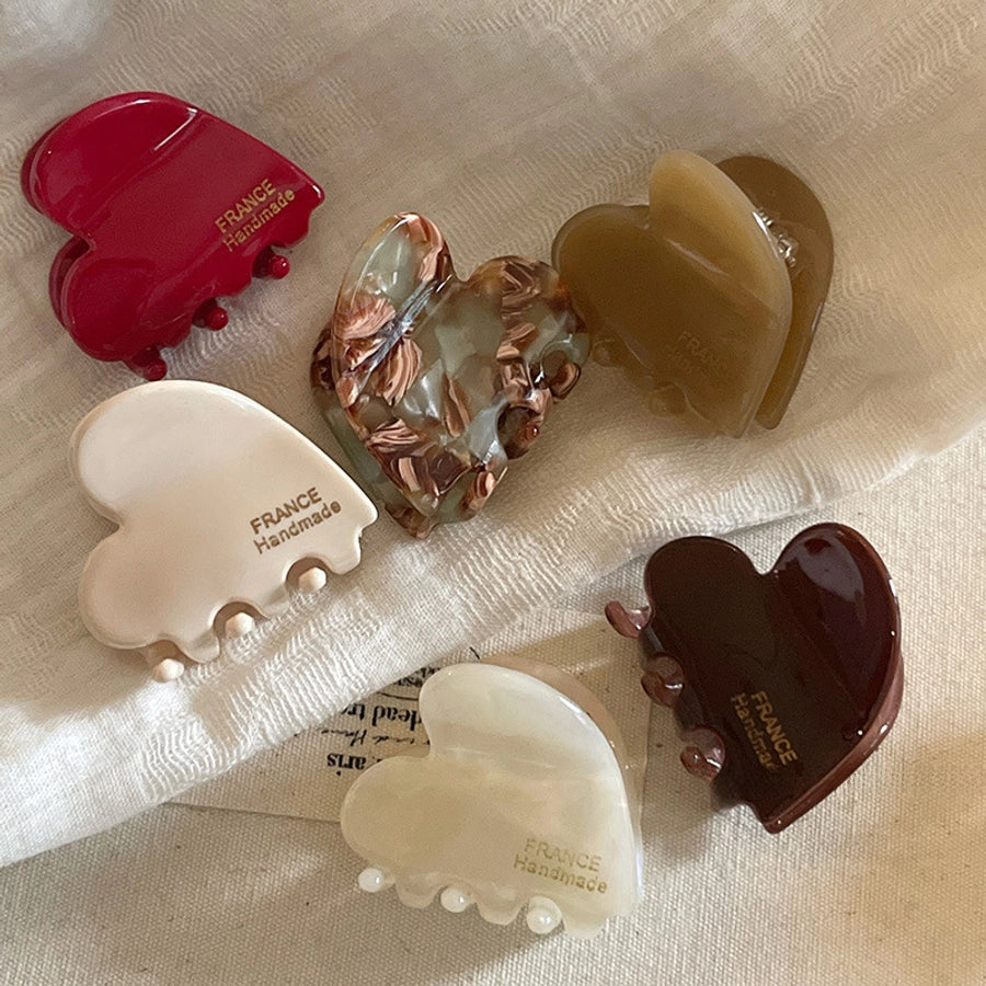 French love cute acetate hairpin small hair clip hair accessories small size side broken hairpin bangs clip hair grip hair accessories