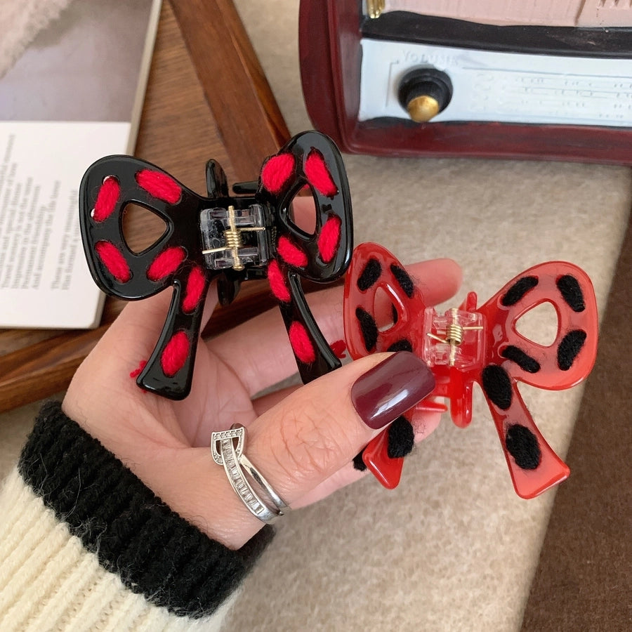 Women's Cute Sweet Bow Knot Acetic acid sheets Hair Claws