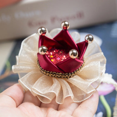 Girl'S Simple Style Classic Style Flower Cloth Sequins Hair Tie