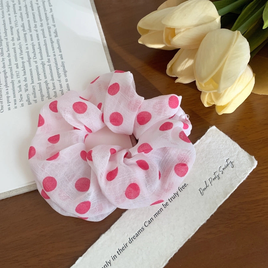 Women's Korean Style IG Style Ditsy Floral Polka Dots Hair Tie
