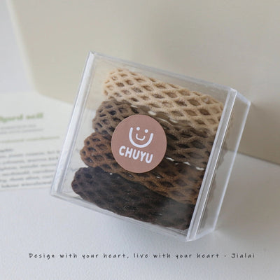 Korean style wide hair rope female Four Seasons adult ponytail leather cover headband simple temperament hair band high elastic durable rubber band