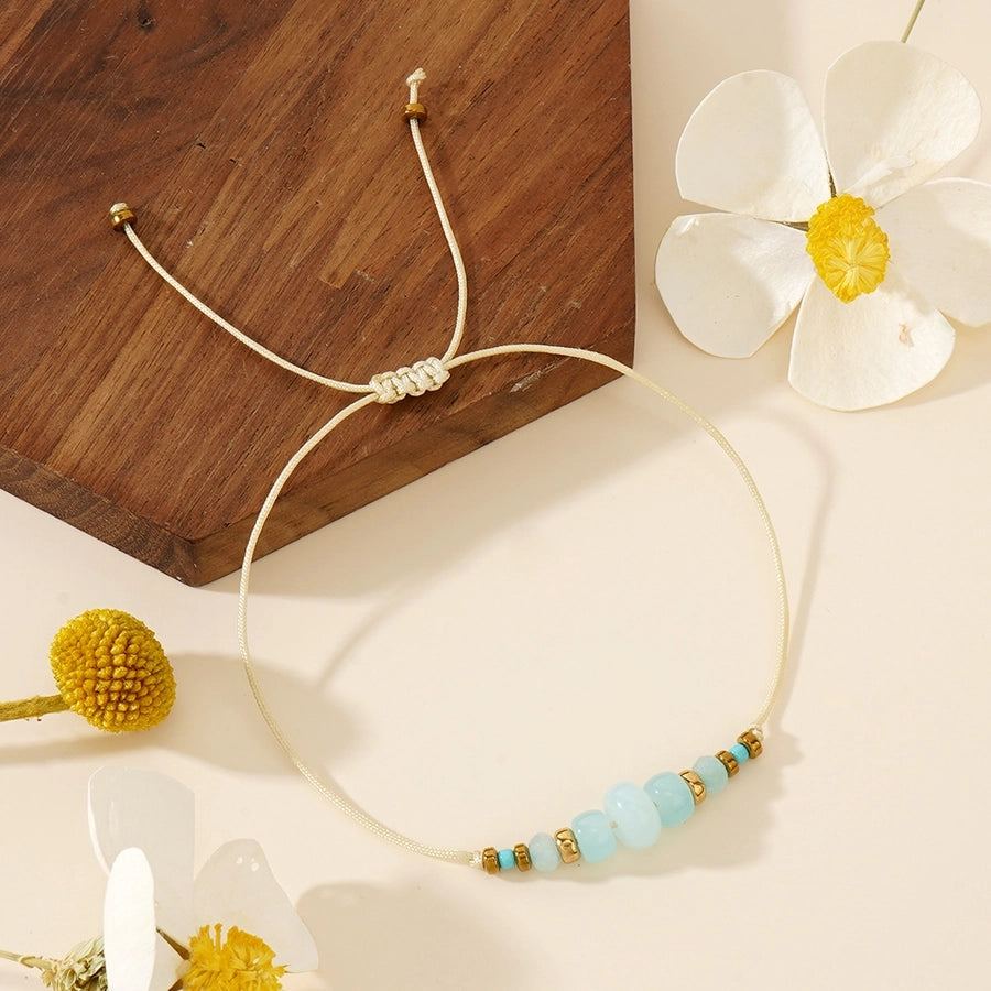 Casual Simple Style Streetwear Geometric natural stone Bracelets In Bulk